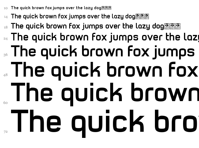 Typo Style font waterfall